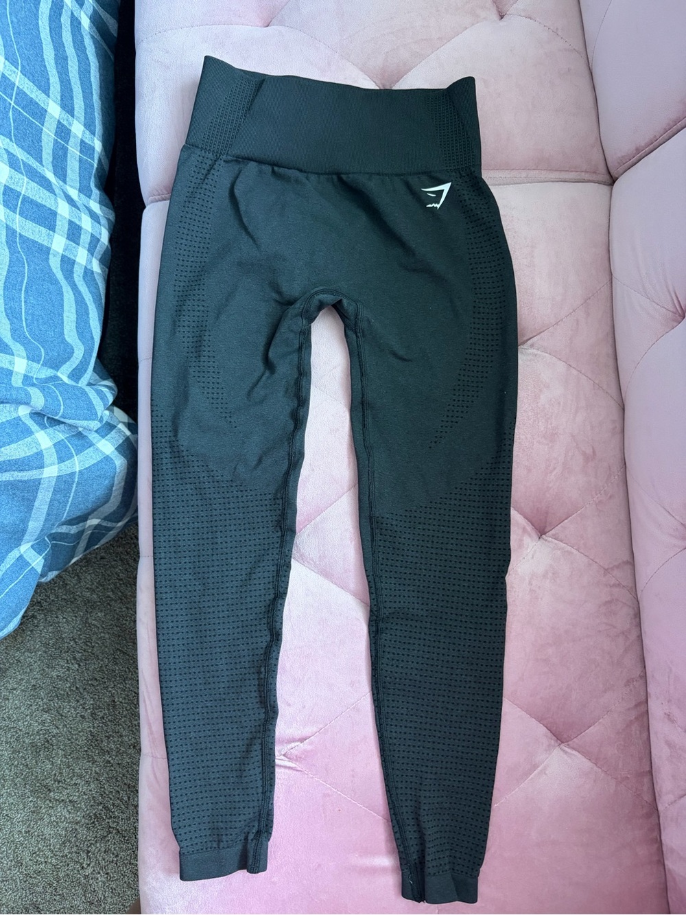 Gymshark greyish Black Seamless Performance Leggings